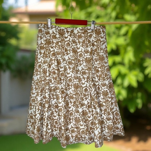 Liz Claiborne Dresses & Skirts - Liz Claiborne vintage abstract,neutral SZ 6 100% breathable cotton,modesty,layer